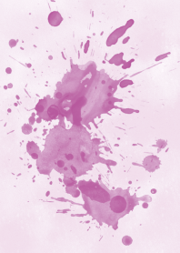 紫色愛好者的水彩畫