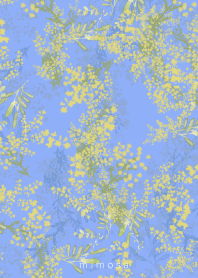 flower of mimosa -blue-