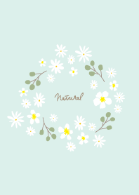 white flowers and olive wreath17 Japan