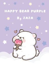 Happy Bear Purple By Jaja