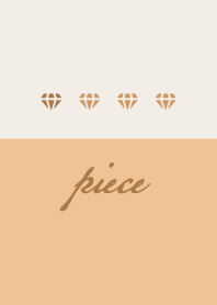 Apricot orange.Diamond