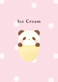 アイスクリーム -パンダ- ピンク ドット