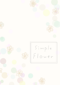 Simple pastel flowers