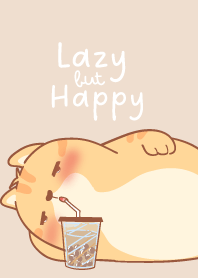 Tako Orange Cat Lazy but Happy