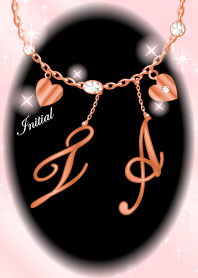 【T&A】イニシャル運気UP!ピンクゴールド