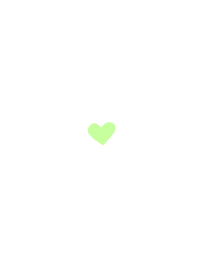 Simple heart -Yellow green-