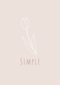Simple Tulip - Pink Beige