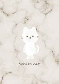 White cat and marble brown16_2