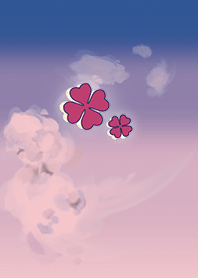 Pink : Sky and clover