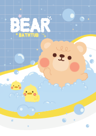 Bear Bathtub Blue