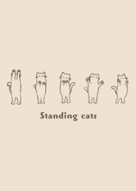 Standing cats -natural-