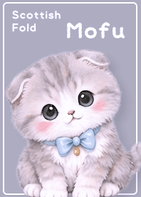 purple Ribbon and Scottish Fold