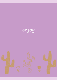 rough cactus2 on light purple