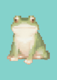 ธีมศิลปะพิกเซลกบสีเขียว 07