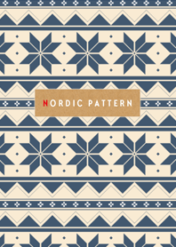 Nordic pattern-navy