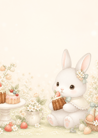 Silver White Rabbit Berry Canele