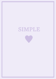 SIMPLE HEART =lavender=