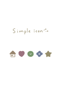 Simple loose handwriting icon