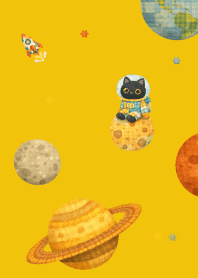 Space Cat01 yellow JP