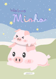 We love Minho. cute pig.