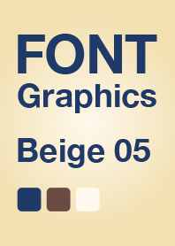 FONT Graphics Beige 05 ベージュ/シンプル