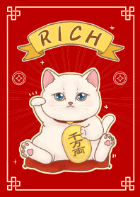The maneki-neko (fortune cat)  rich 80