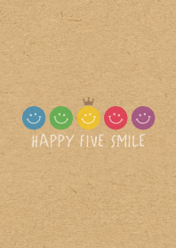 HAPPY CROWN SMILE 17 -5color KRAFT-