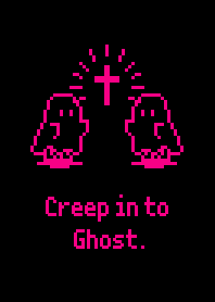 Sheet Ghost Creep in Ghost  - B & Pink 2