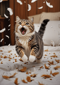 Cats run wild #JYVbB015.