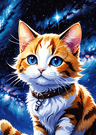 Night Moon Star Cat F58e1d