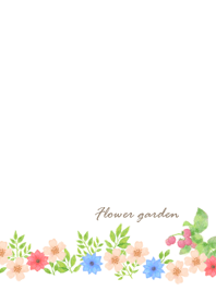 flower garden-simple and elegant