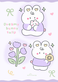 Dreamy bunny tulip   :)