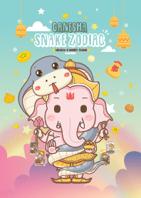 Ganesha & Snake Zodiac : Wealth