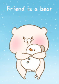 Friend is a bear (snow)