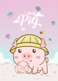 เจ้าหมูน้อย เลิฟๆ กาแล็กซี่ สีลาเวนเดอร์