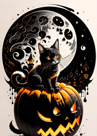 halloween cat dEbdBd
