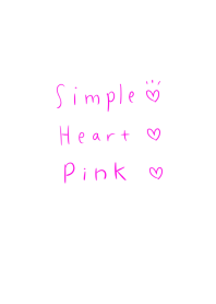 Simple heart Pink Theme