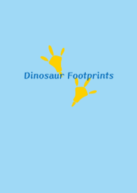 Dinosaur Footprints [summer blue]