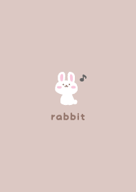 兔子2 音符 [棕色的]