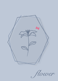 花 <色帶> 冰藍