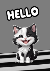 แมวน้อยน่ารัก สีเทา