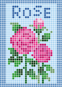 タイルアート~バラの花 大人可愛い