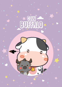 Buffalo&Cow Mini Cute Galaxy Violet