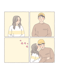 I am happy because you are here