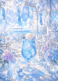 粉紅 涼風風鈴玻璃咖啡館