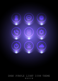 DARK PURPLE LIGHT ICON THEME 2