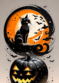 halloween cat 8aE4dF