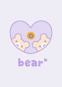 Bear Sunflower - Purple