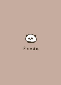 Beige with a panda accent.