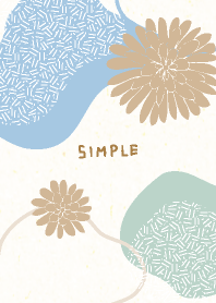Round flower stylish pattern5 from Japan